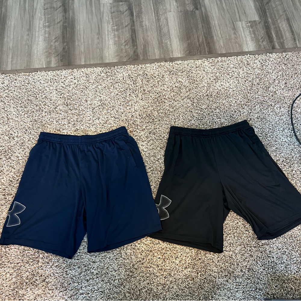 Under Armour Dark Blue and Black Shorts Set